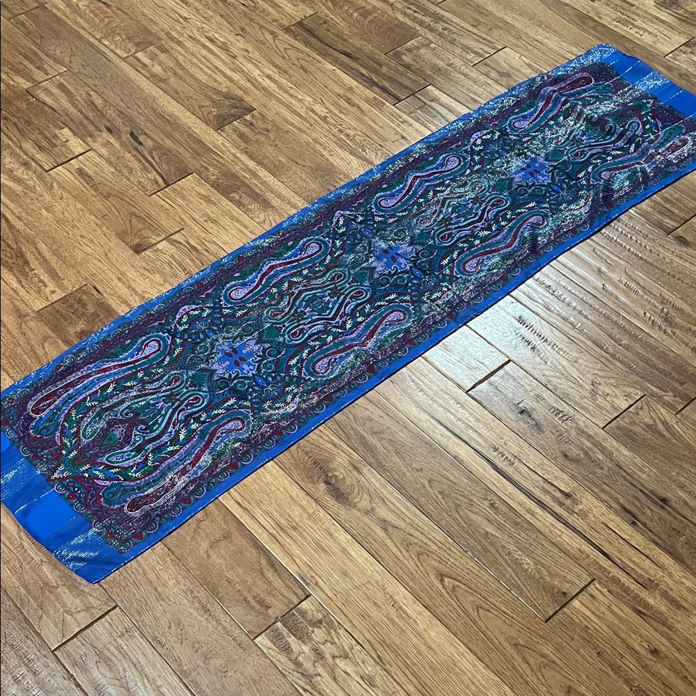 JP COLLECTIONS MADE IN ITALY Colorful Paisley Patterned Scarf women’s scarf